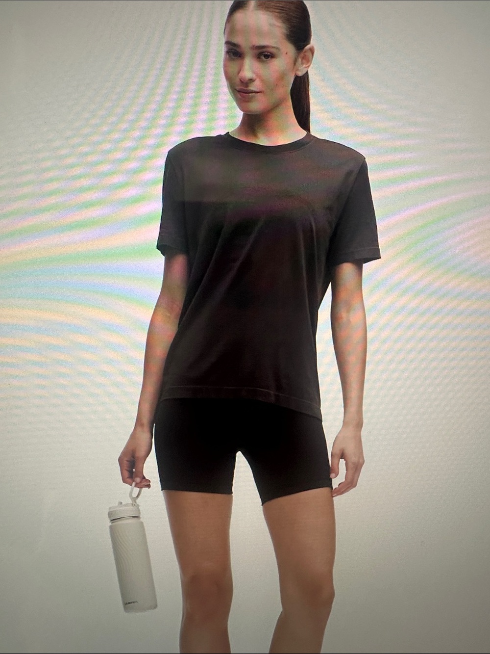 lululemon athletica Black Short Sleeve Crew Tee - Picture 2 of 8